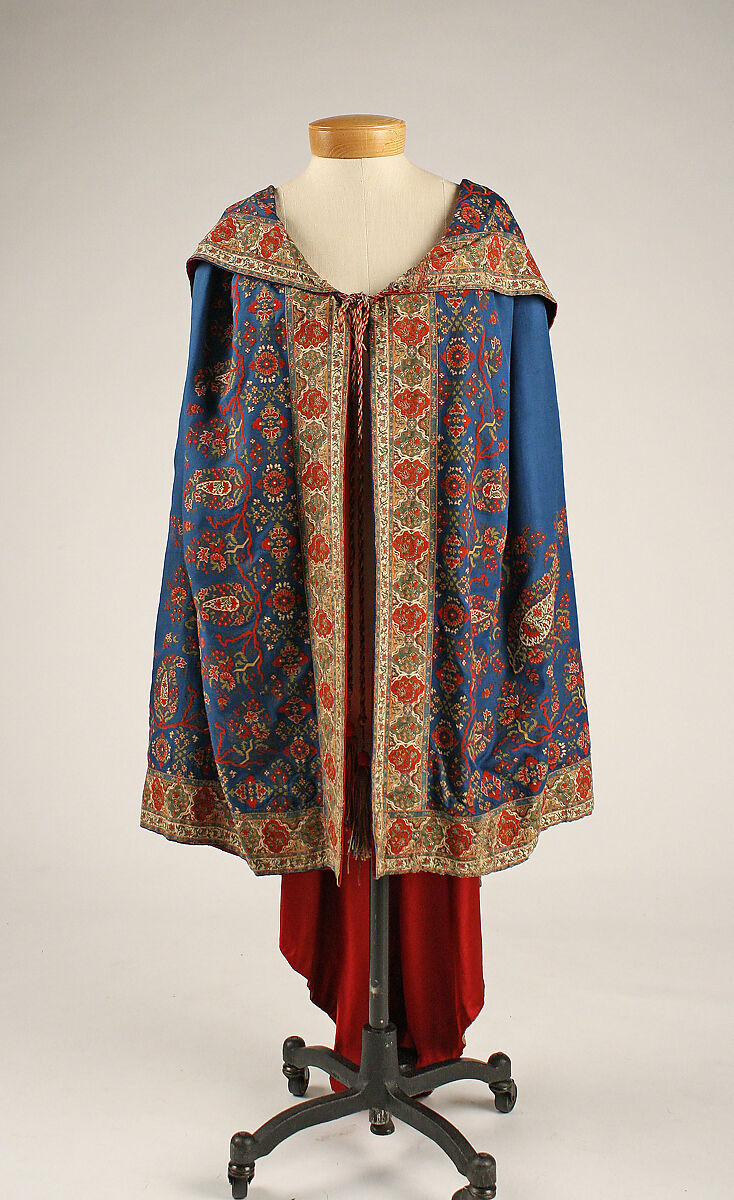 Evening cape, silk, cashmere, European 