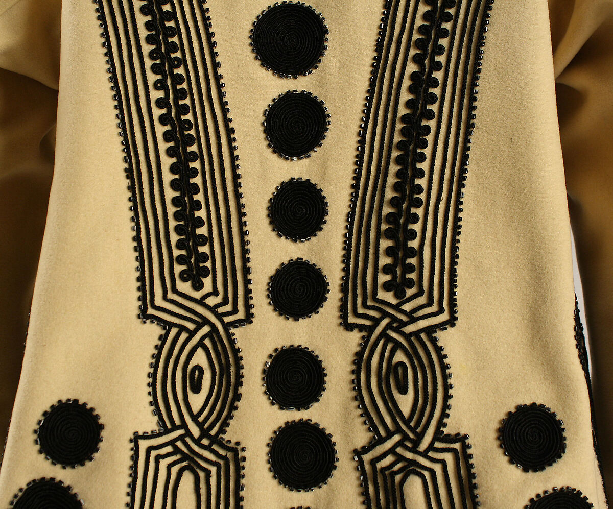 Jacket, wool, silk, American