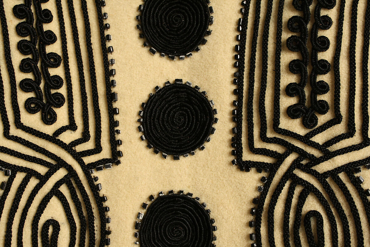 Jacket, wool, silk, American