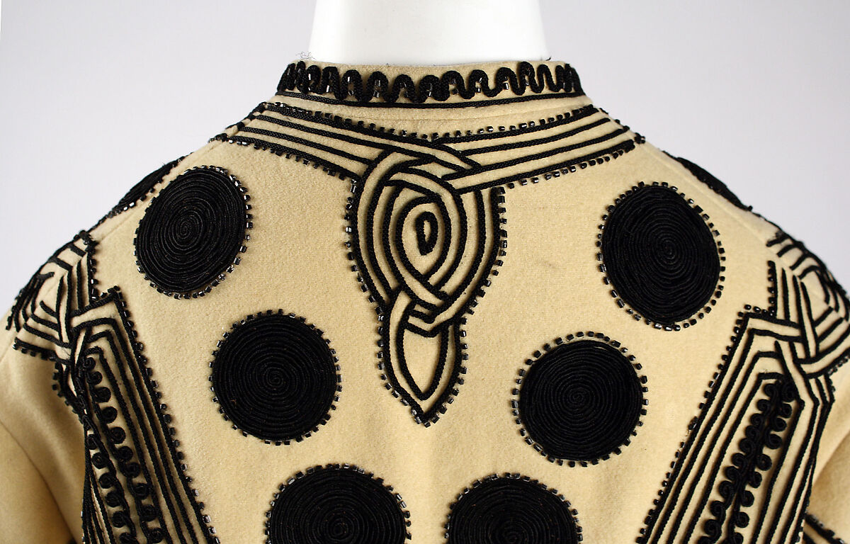 Jacket, wool, silk, American