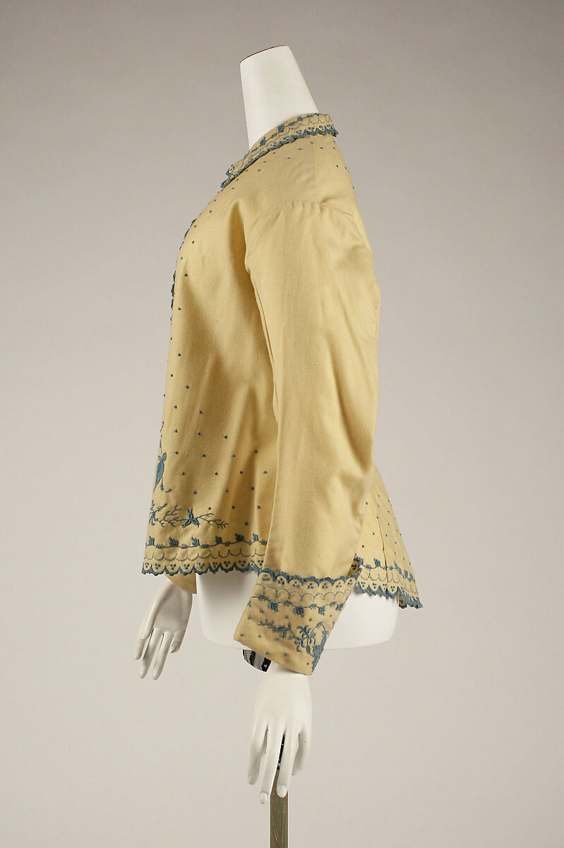 Bed jacket, wool, American