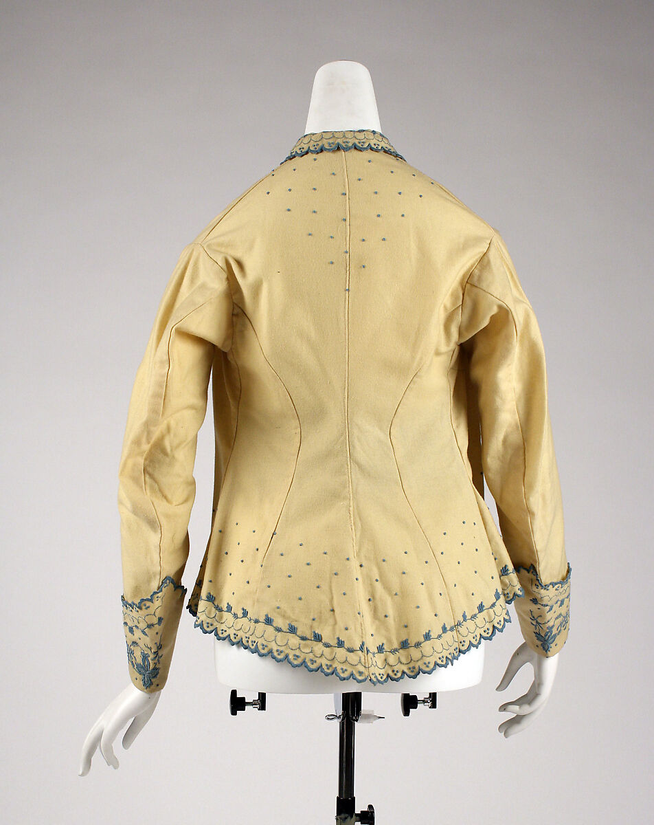 Bed jacket, wool, American