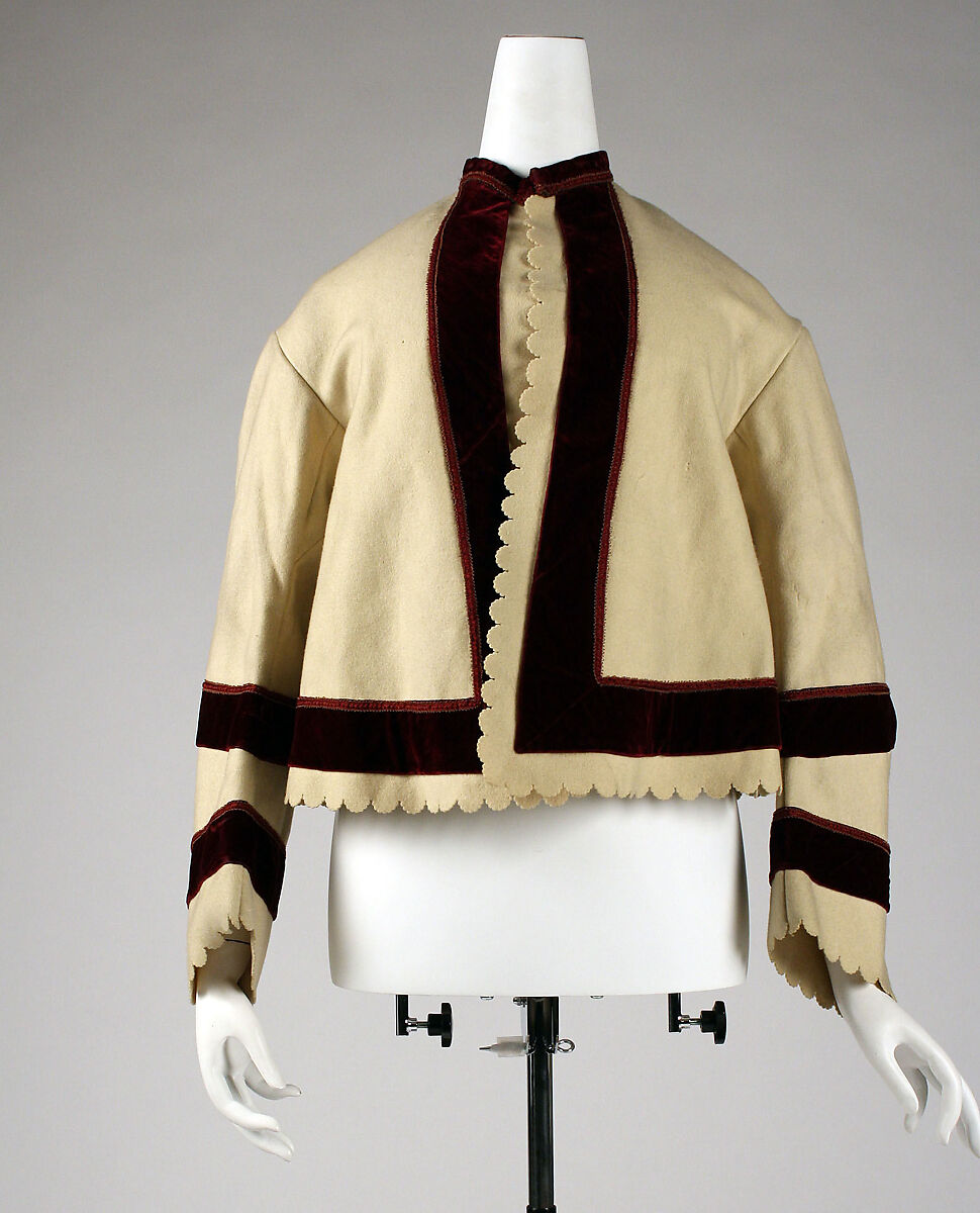 Jacket, wool, silk, British 