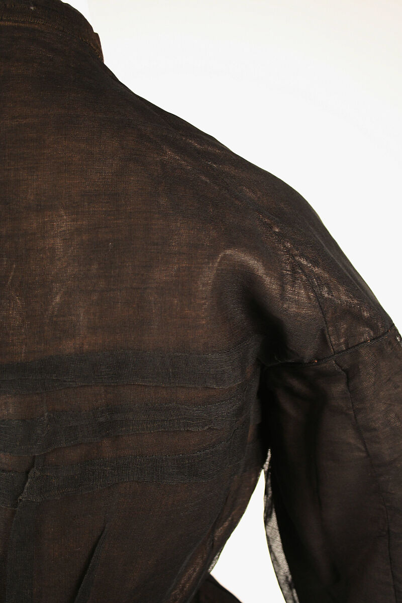 Mourning dress, cotton, silk, American