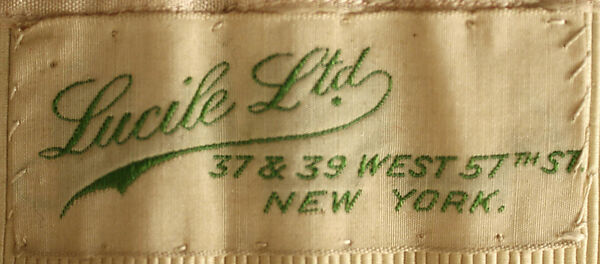 Afternoon dress, Lucile Ltd., New York (American, 1910–1932), silk, American