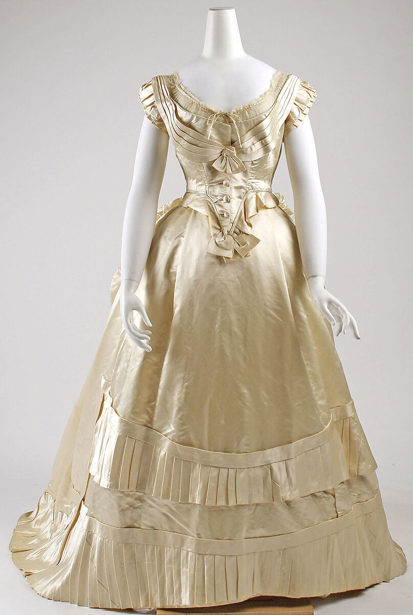 Ball gown, silk, French 