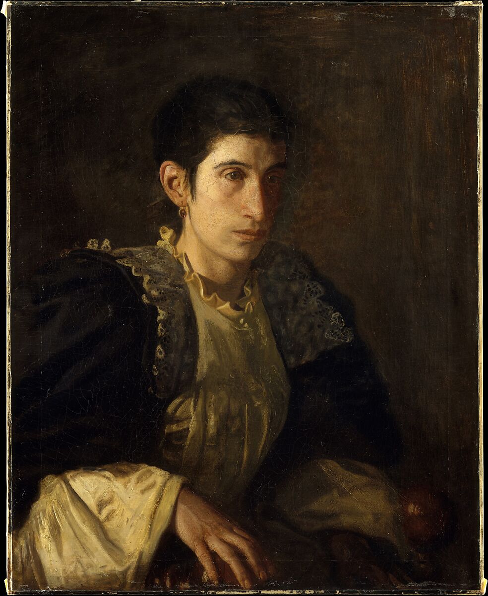 Signora Gomez d'Arza, Thomas Eakins (American, Philadelphia, Pennsylvania 1844–1916 Philadelphia, Pennsylvania), Oil on canvas, American 
