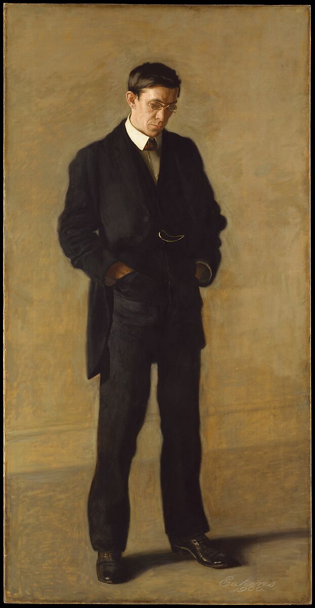 The Thinker: Portrait of Louis N. Kenton, Thomas Eakins (American, Philadelphia, Pennsylvania 1844–1916 Philadelphia, Pennsylvania), Oil on canvas, American 