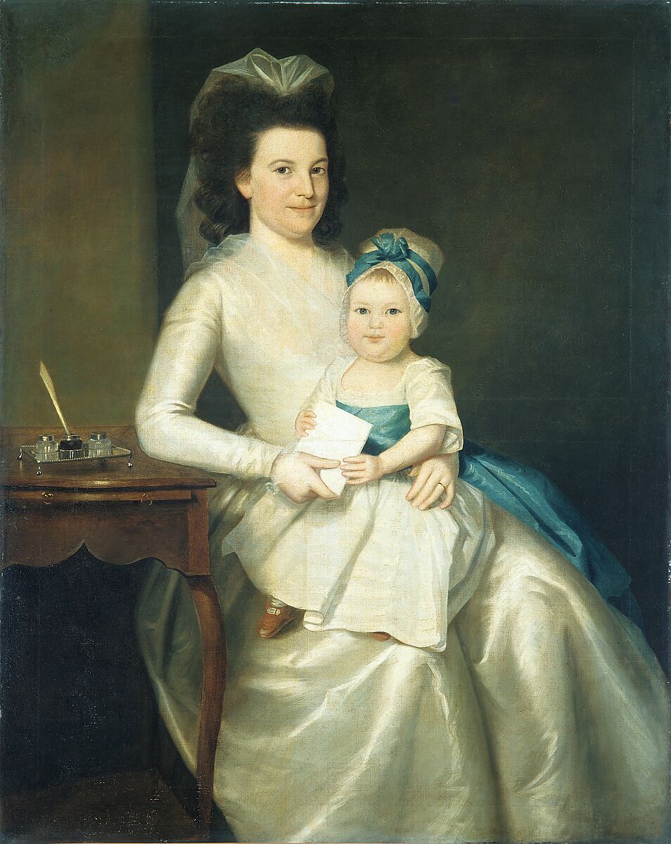 Lady Williams and Child, Ralph Earl (American, Worcester County, Massachusetts 1751–1801 Bolton, Connecticut), Oil on canvas, American 