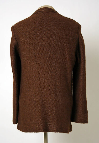 Jacket, B. Piattelli (Italian), (a) wool, acrylic; (b) silk, Italian