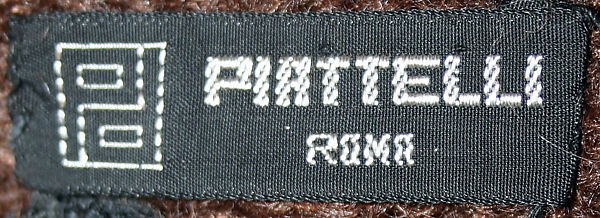 Jacket, B. Piattelli (Italian), (a) wool, acrylic; (b) silk, Italian