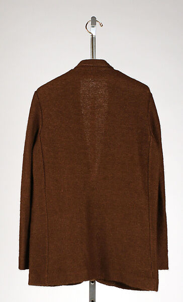 Jacket, B. Piattelli (Italian), (a) wool, acrylic; (b) silk, Italian