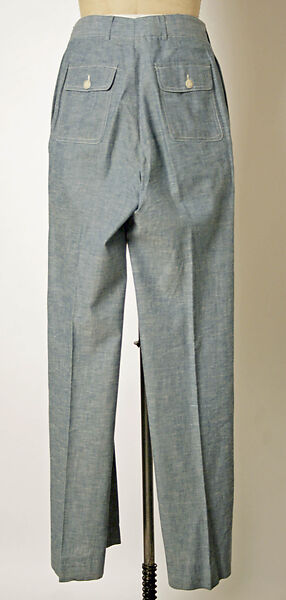 Trousers, Ralph Lauren (American, born 1939), cotton, American