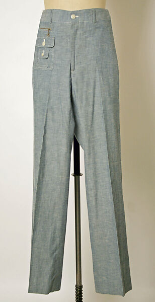 Trousers, Ralph Lauren (American, born 1939), cotton, American 
