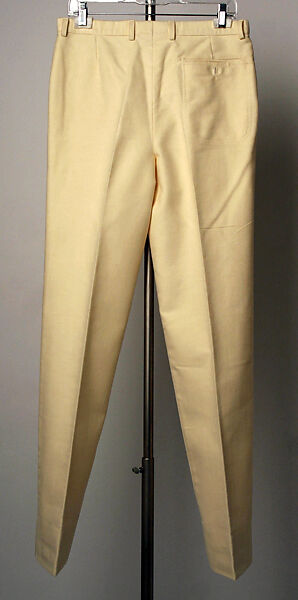 Trousers, B. Piattelli (Italian), cotton, leather, metal, Italian