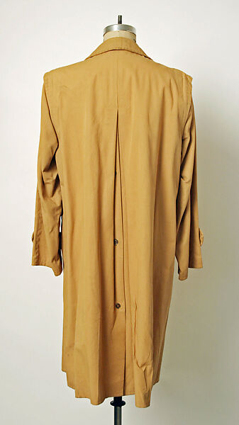 Raincoat, Walter Albini (Italian, 1941–1983), cotton, Italian