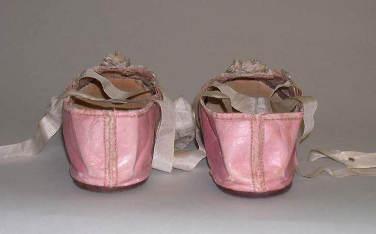 Shoes, leather, silk, American