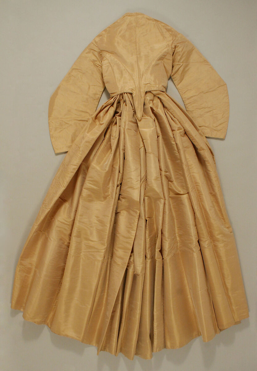 Wedding ensemble, silk, American