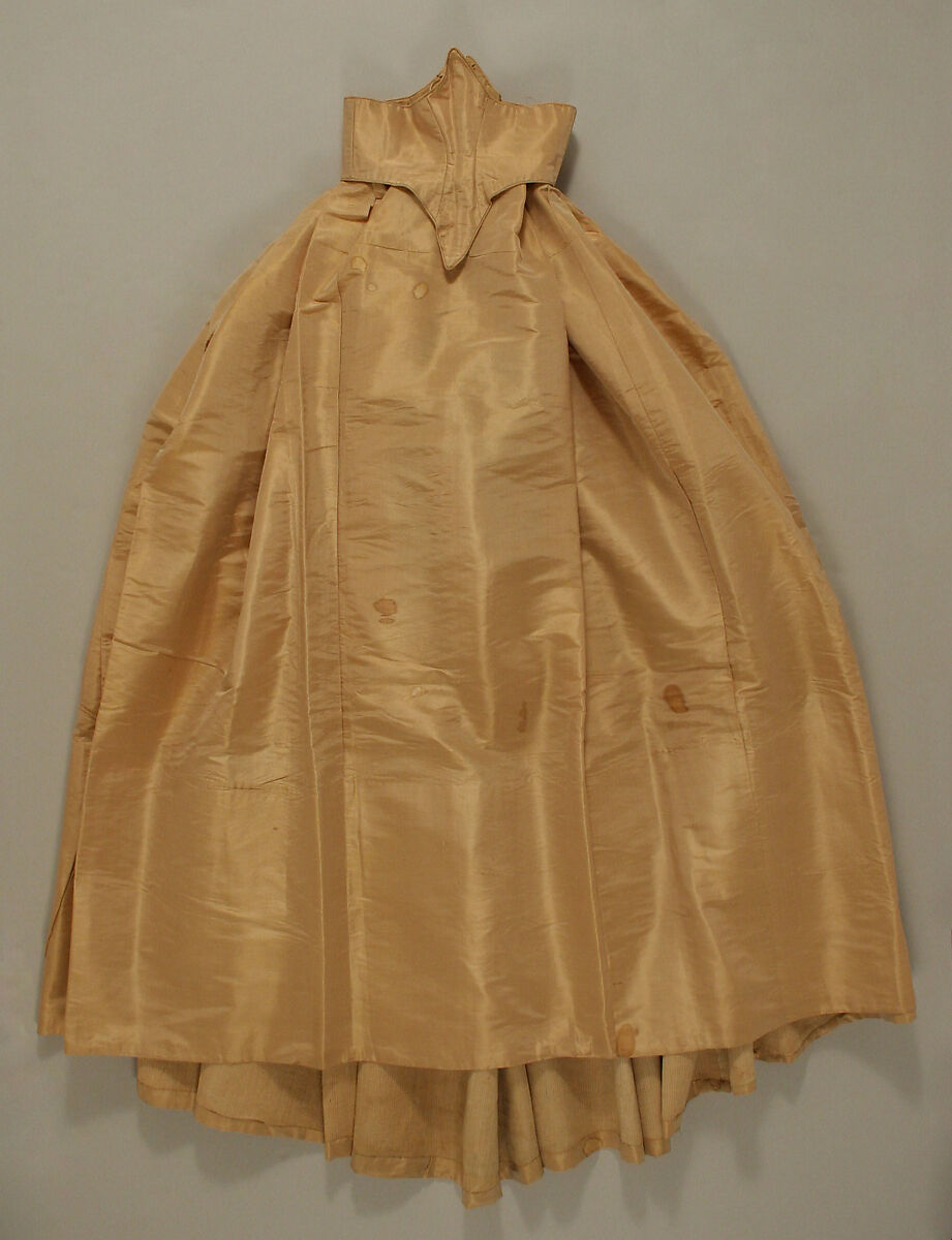 Wedding ensemble, silk, American