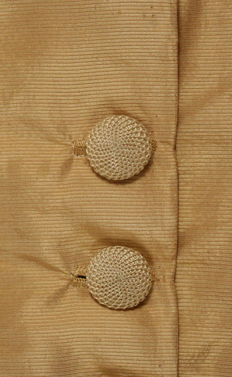 Wedding ensemble, silk, American
