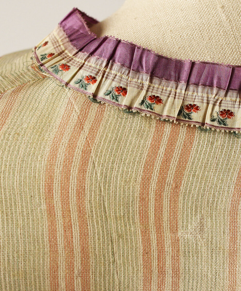 Fichu, piña cloth, American or European