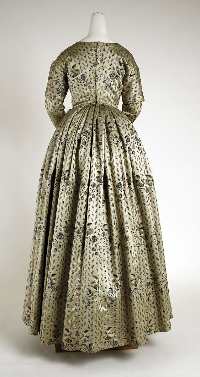 Dress, silk, French