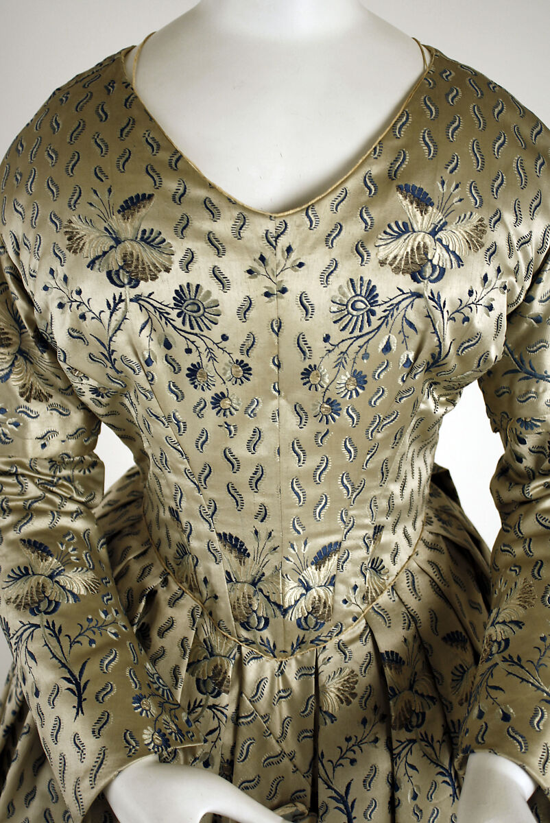Dress, silk, French