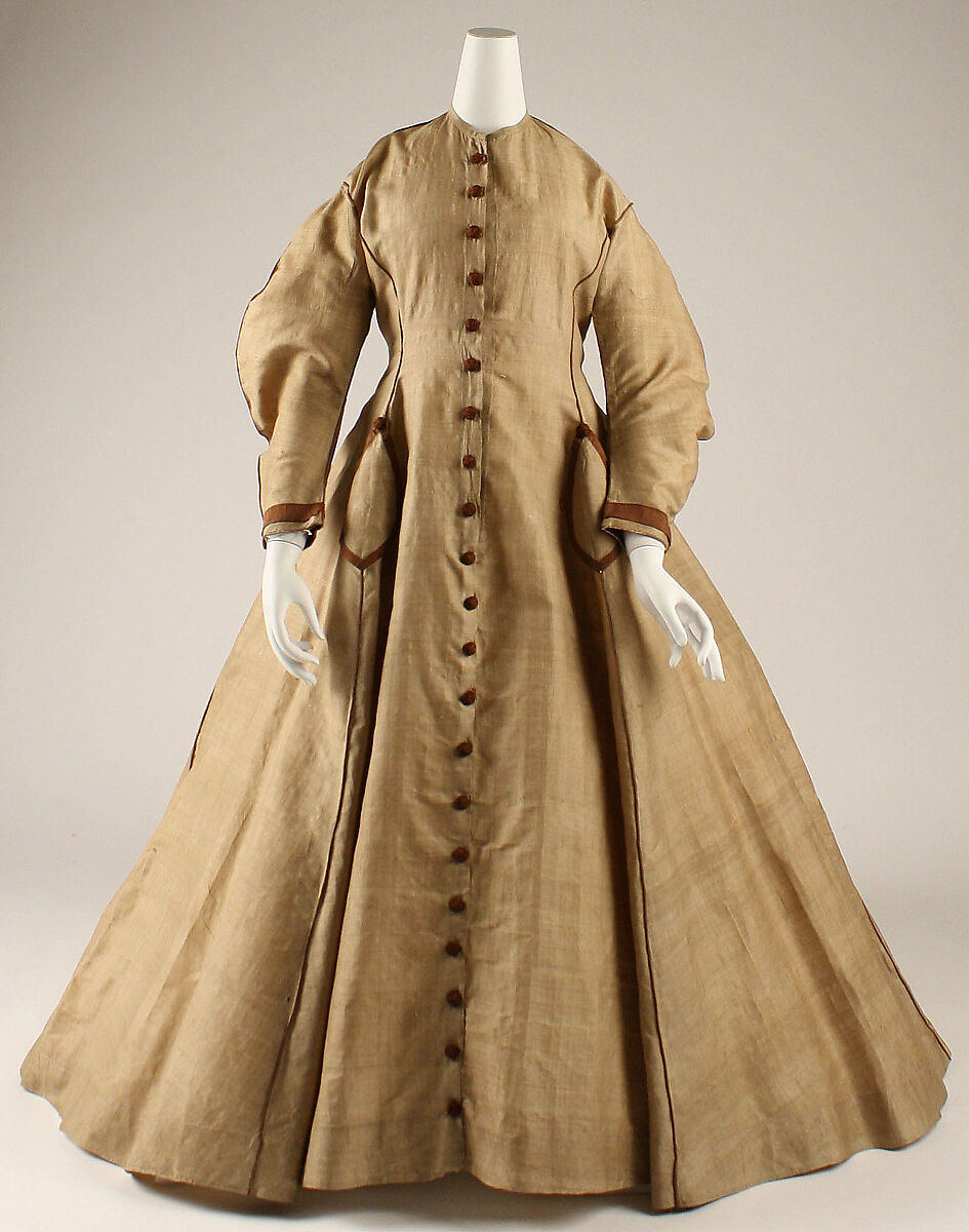 Morning dress, silk, British