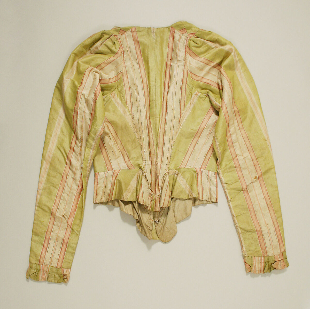 Bodice, silk, American or European