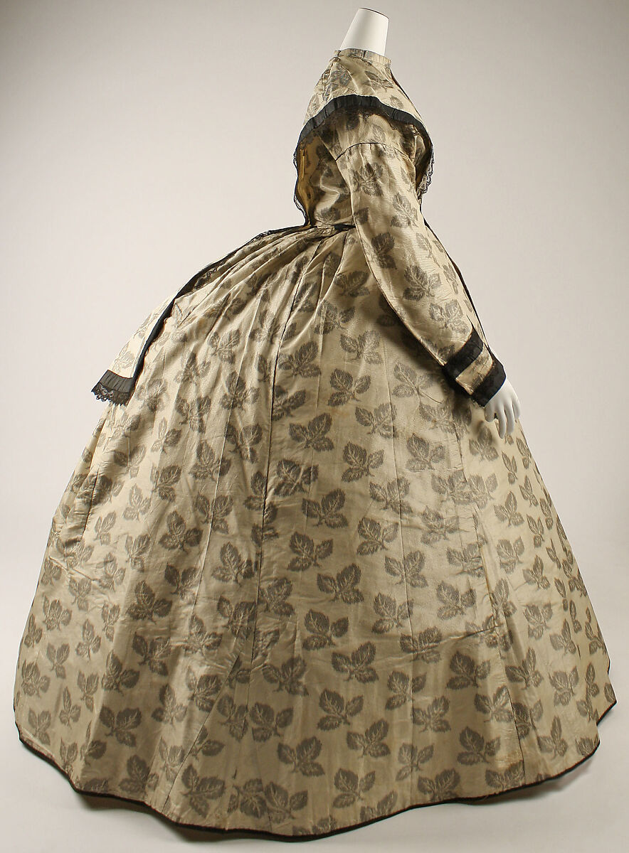 Dress, silk, American or European