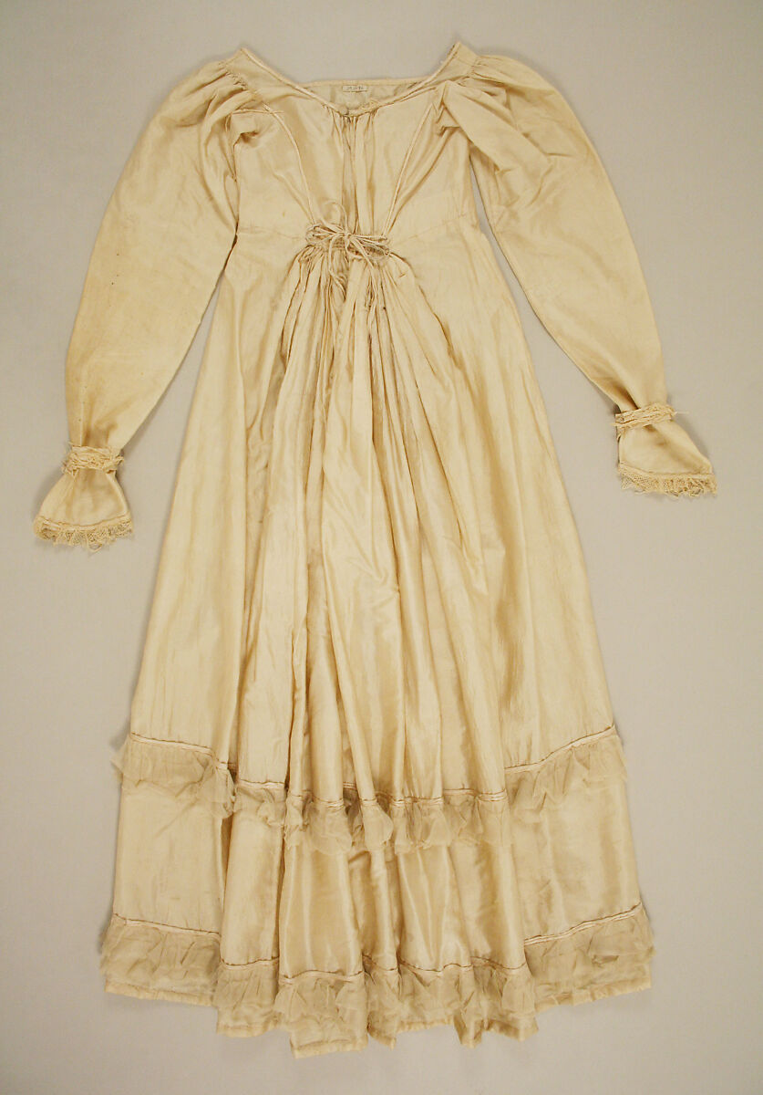 Dress, silk, American or European