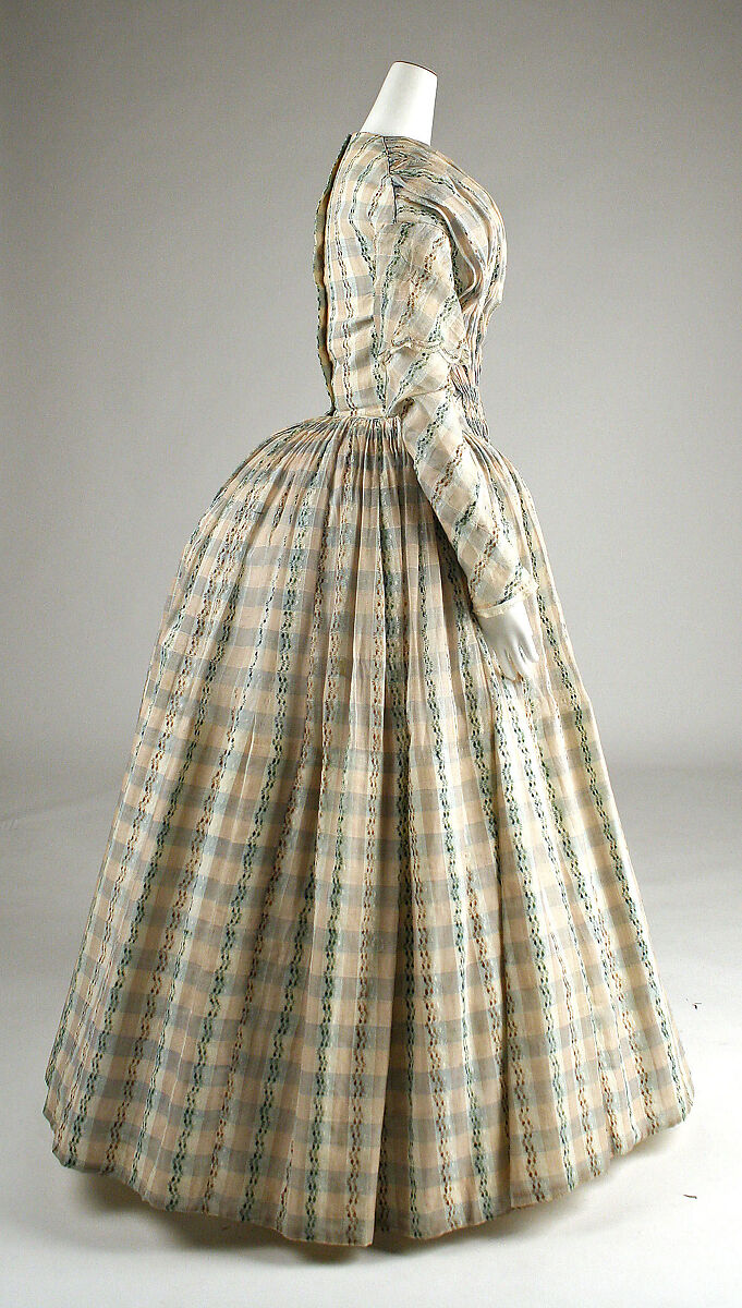 Afternoon dress, cotton, American