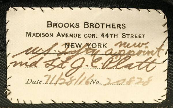 Military uniform, (a), (b) wool
(c) wool, leather, metal thread
(d) leather, metal thread
(e), ( f) medium unknown
(g) metal thread, American