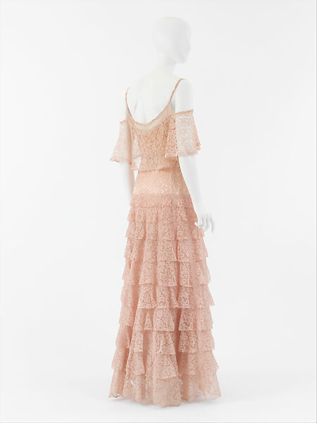 Evening dress, House of Chanel (French, founded 1910), a,b) silk, French