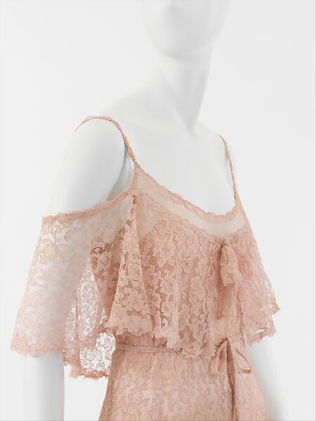 Evening dress, House of Chanel (French, founded 1910), a,b) silk, French