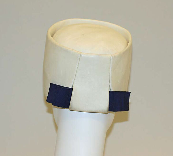 Pillbox hat, House of Balenciaga (French, founded 1937), silk, French