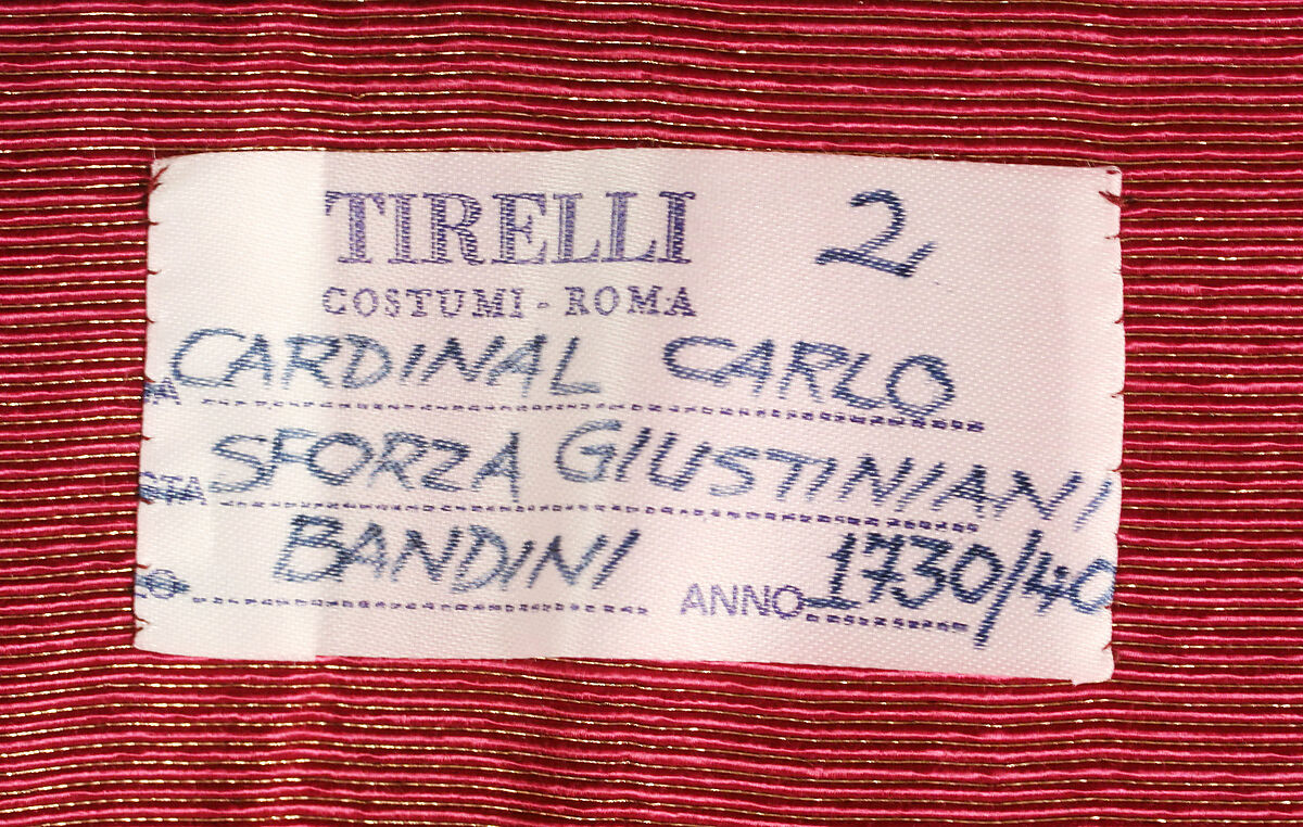Cassock, Silk, Italian