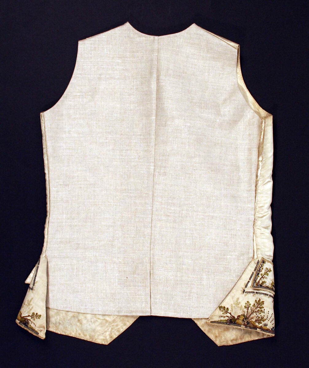 Waistcoat, silk, French