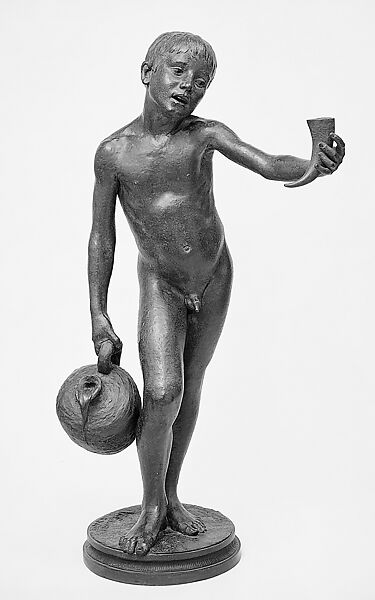 Aqua Viva, Frank Edwin Elwell (1858–1922), Bronze, American 
