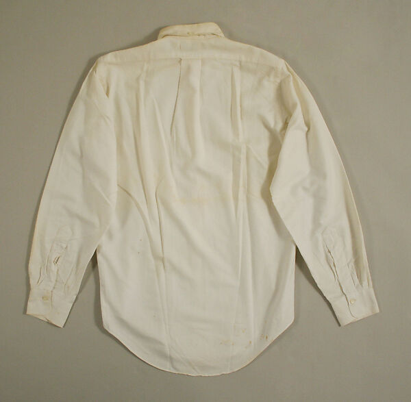 Shirt, Lord &amp; Taylor (American, founded 1826), cotton, American