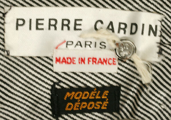 Ensemble, Pierre Cardin (French (born Italy), San Biagio di Callalta 1922–2020 Neuilly), wool, plastic, metal, French