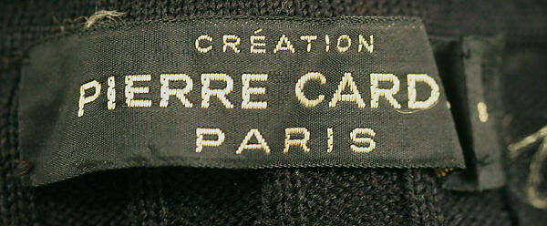 Ensemble, Pierre Cardin (French (born Italy), San Biagio di Callalta 1922–2020 Neuilly), wool, plastic, metal, French