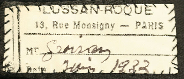 Uniform, wool, silk, feathers, metal, glass, French