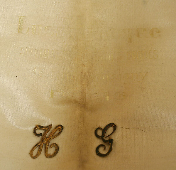 Uniform, wool, silk, feathers, metal, glass, French