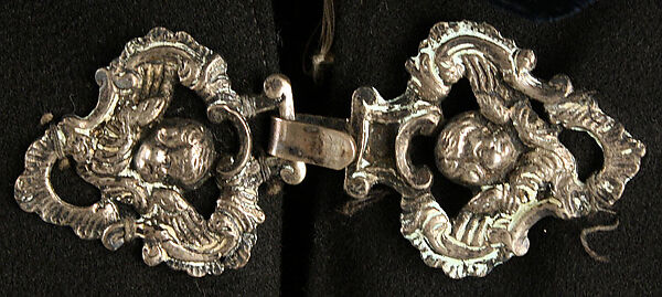 Evening cape, wool, cotton, metal, Spanish