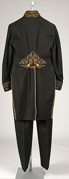 Uniform, wool, metallic thread, linen, silk, French