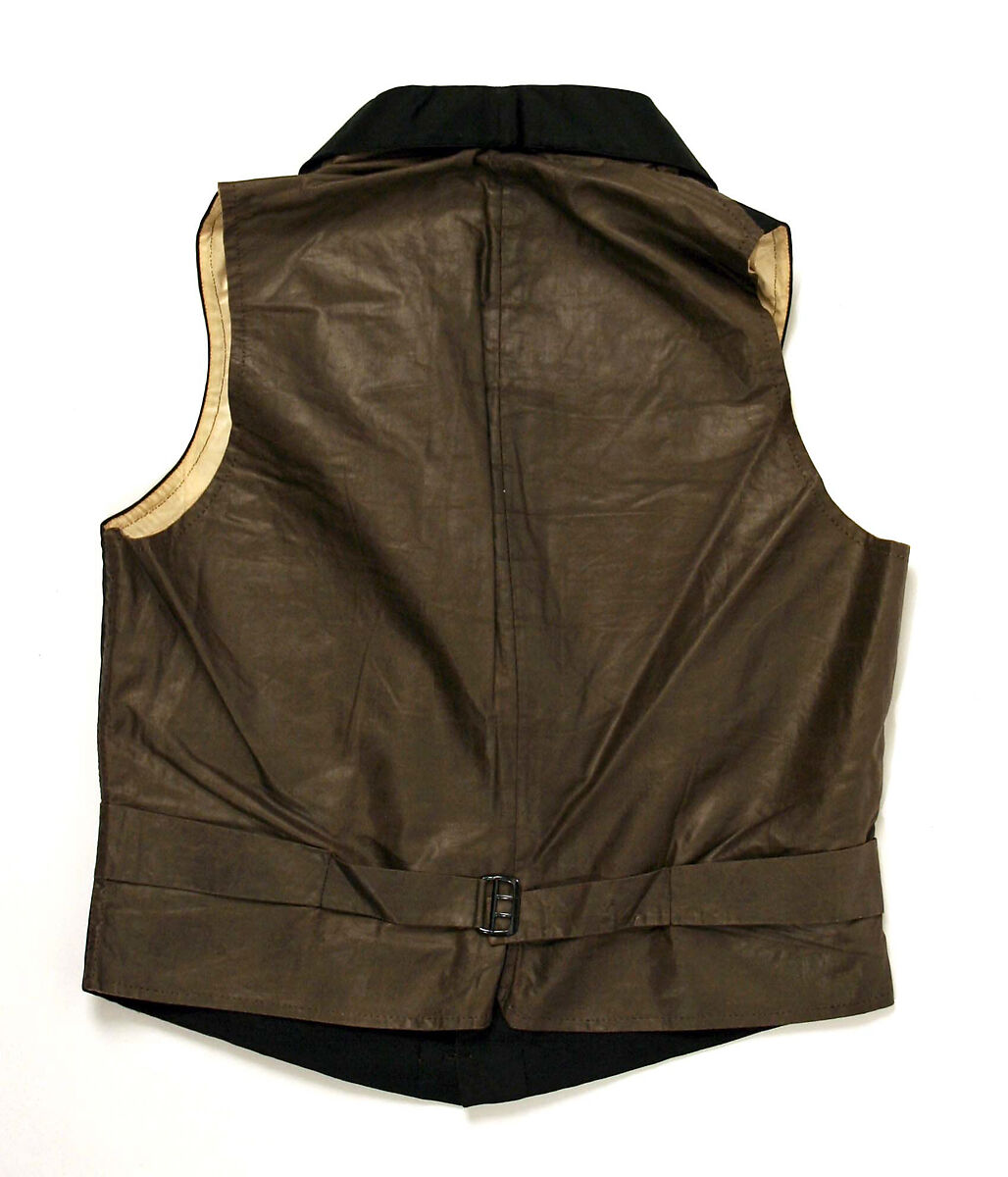 Waistcoat, silk, cotton, American or European