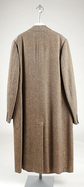 Overcoat, wool, silk, American