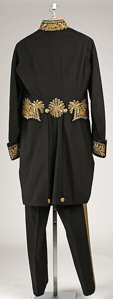 Uniform, wool, metallic thread, cotton, silk, British