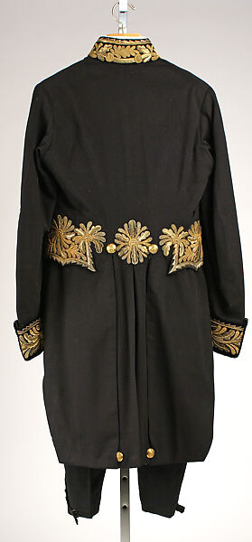 Uniform, wool, metallic thread, cotton, silk, British